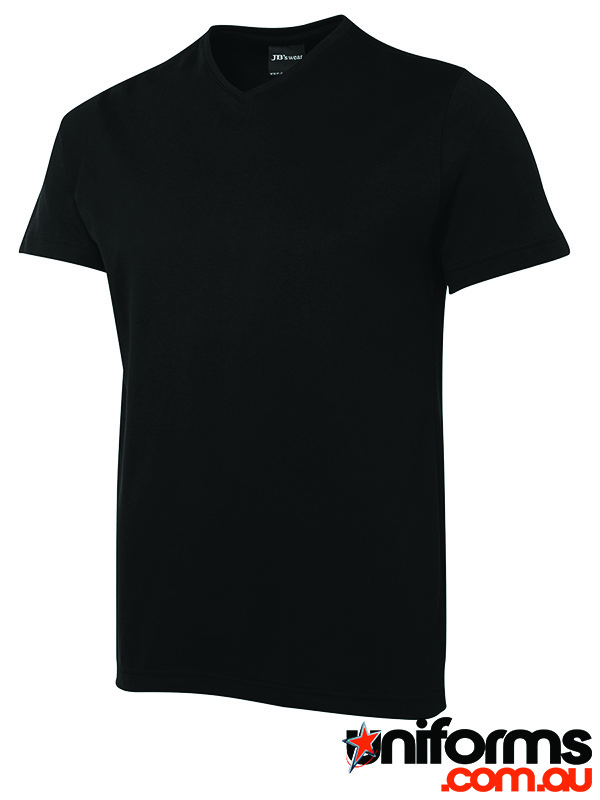 A JB's Wear V Neck Tee style: 1VT  in black