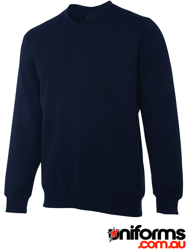 JB's V-Neck Fleecy Sweater 3FSV in Navy.