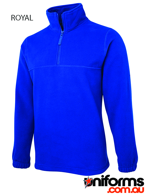 Showcasing the JB’s Half Zip Polar Jumper 3PH In Royal.