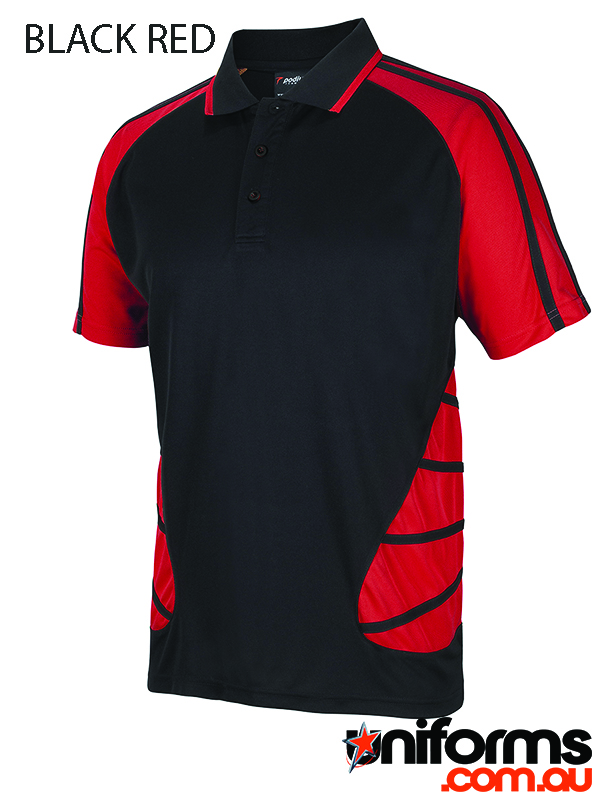 Showcasing the JB's Podium Arachnid Polo 7APS in Black Red.