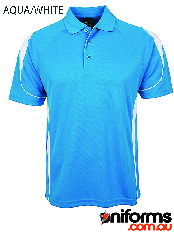 Showcasing the JB's Podium Bell Polo 7BEL in Aqua White.