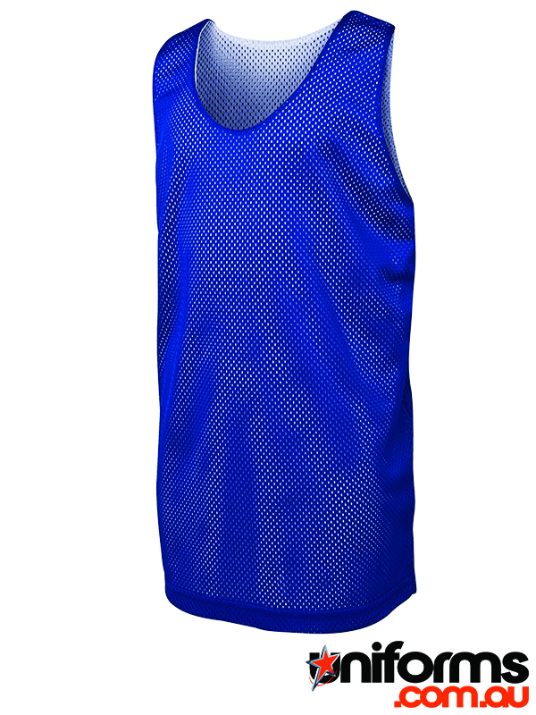 Showcasing the JB's Kids Basketball Singlet - Code 7KBS2 in Royal.