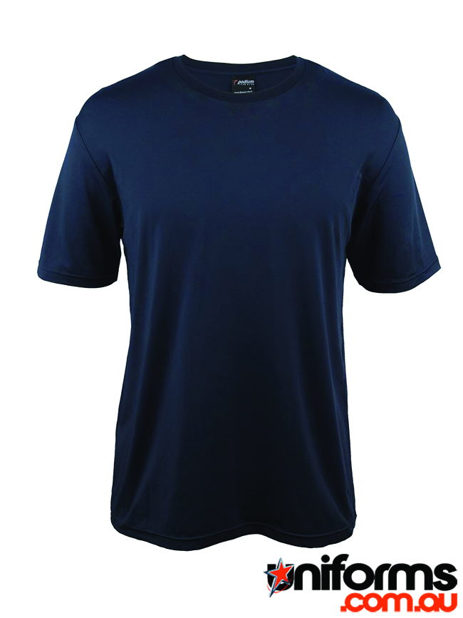 A Navy JB's Wear Podium Stretch Tee, style: 7STT