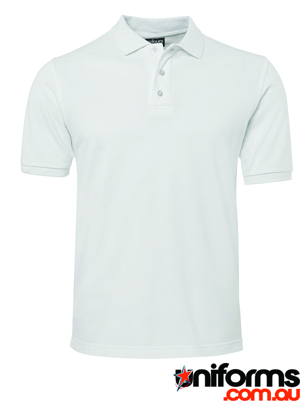 Showcasing the JB's Colours of Cotton Pique Polo Code S2MP in White.